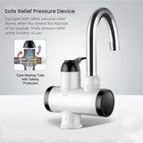 Instant Electric Mini Geyser Tap – Fast Heating, Instant Hot &amp; Cold Water Heater for Kitchen Sink &amp; Bathroom Basin, Easy to Install, Energy Efficient with Temperature Display