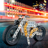 Metal DIY Bike Building Blocks for Kids | Educational &amp; Learning Blocks for Kids | Creative Mechanical Construction Engineering Kit 8+ (bike 162 pc of Bike Tool / 1 Set)