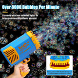 Rechargeable Big Powerful Machine Bubble Makers - Bubble Gun Toys for  Kids Adults, Rocket Boom Bubble Blower 69 Holes for Outdoor Birthday, Wedding Party ,Gift Camping Toy (Pack of 1)