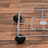 SS Square Oil Stand For Carrying Oil Bottles And Jars Easily Without Any Problem.
