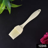 Silicone Kitchen Oil Spatula Brush with Handle Pastry / Cake Brush / Heat Resistant Ghee Brush for Non-Stick cookware, Mixer, Grilling, Cooking, Tandoor, Baking, Glazing, BBQ in Kitchen (17 cm / 1 Pc)