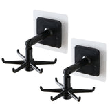 360 Rotatable  Hooks For Hanging (Pack Of 2 - Brown Box)