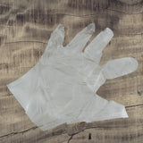 Large Size Plastic Transparent Disposable Clear Plastic Hand Gloves For Home ,Kitchen ,Hotels ,Hospitals ,Clinics ,Beauty Parlor ,Saloons (100 Pcs)