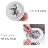 Silicon Sink Strainer Kitchen Drain Basin Basket Filter Stopper Sink Drainer Basin Water Rubber Sink Filter Cover Multicolor