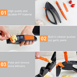Multifunctional Garlic Press, Garlic Mincing &amp; Crushing Tool, Easy-Squeeze Ergonomic Handle, Garlic Presser for Cloves, Onion, Ginger etc.-Detachable for Easy Cleaning-with Cleaning Needle (1 Pc)