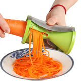 Portable Stainless Steel Handheld Spiral Spiralizer Peeler Vegetable Slicer for Salad and Fruit