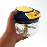 Chopper with 4 Blades for Effortlessly Chopping Vegetables and Fruits/Cutting/Blending for Your Kitchen (650ml)