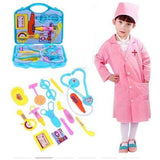 Doctor Play Set with Foldable Suitcase, Doctor Set Toy Game Kit, Compact Medical Accessories Toy Set Pretend Play Sets, Boys, Girls, Multicolor Doctor Play Sets for Kids