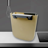 Portable Hanging Trash Can For Kitchen Cabinet Door Small Collapsible Foldable Waste Bins Hanging Trash Holder For Bathroom Bedroom Office Car