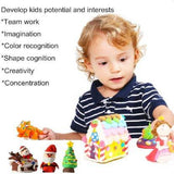 Non-toxic Creative 50 Dough Clay Mold 5 Different Colors (Pack Of 6 Pcs)