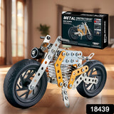 Metal DIY Bike Building Blocks for Kids | Educational & Learning Blocks for Kids | Creative Mechanical Construction Engineering Kit 8+ (bike 162 pc of Bike Tool / 1 Set)