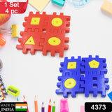 Mix Color Children's Educational Toys Kids 3-12 Years Old 4 Pc Set Of Digital Block Building Blocks |Children's Toys Building Block Educational Gift For Boys Girls (4 Pc Set)