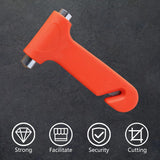 Car Safety Hammer Emergency Escape Tool with Seat Belt Cutter and Vehicle Window Glass Breaker (Pack of 1)