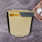 Portable Hanging Trash Can For Kitchen Cabinet Door Small Collapsible Foldable Waste Bins Hanging Trash Holder For Bathroom Bedroom Office Car