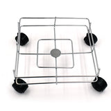 SS Square Oil Stand For Carrying Oil Bottles And Jars Easily Without Any Problem.