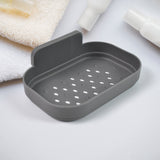 Wall Mounted Self Adhesive Plastic Soap Dish Holder For Bathroom Shower | Sponge Holder for Kitchen Storage Rack(1 Pc)