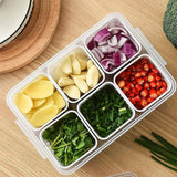 Fridge Storage Boxes, Fridge Food Storage Containers Set, Kitchen Food Organizer, Refrigerator Storage Boxes for Freshness, Vegetable Storage, Draining Refrigerator Food Box(1 PC)