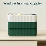236 5-compartments Sockshandkerchiefunderwear Storage Box Socks Drawer Closet Organizer Storage Boxes (Pack Of 4)