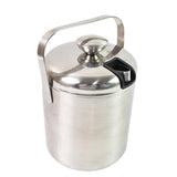 Stainless Steel Ice Buckets With Lid Double-Walled Bar Ice Bucket Set for Home Bar and Parties(1.3 Liters Approx)