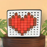 Pixel Cubes Puzzle Toy for Children Early Education |Math & Brain Games for Kids |Pixel Game Educational Board Games| Approx. 180 Cubes with Pixel Board & Book |Best Birthday Gift for 4+Year,Multicolor