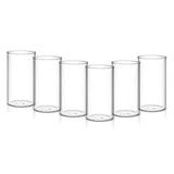 Heavy Unbreakable Stylish Plastic Clear Look Fully Transparent Multipurpose Water/Juice Glasses Set 330ML (6pcs)