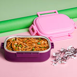 Insulated Testy Stainless Steel Leak proof Lunch Box With Spoon (1 Set)