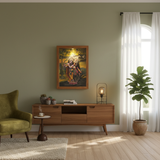 Hand Made Radha Krishna Divine Love 3D Wall - Photo Frame