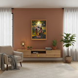 Hand Made Radha Krishna Divine Love 3D Wall - Photo Frame