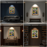 Hand Made Radha Krishna Divine Love 3D Wall - Photo Frame