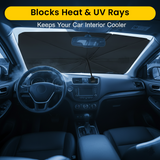 Windshield Umbrella Sunshade Cover Visor Sunshades. Automotive Front Sunshade Fits Foldable Windshield Brella Various Heat Insulation Shield for Car