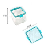 4 PC SQUARE CONTAINER 700 ML USED FOR STORING TYPES OF FOOD STUFFS AND ITEMS