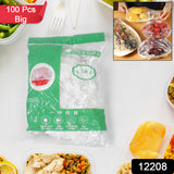 Fresh Keeping Bags, Food Covers, Disposable Elastic Food Storage Covers, Plastic Sealing Elastic Stretch Bowl Lids, Universal Kitchen Wrap Seal Caps (100 Pcs Set / Big)