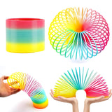 Rainbow Spring Rainbow Spring Toys Slinky Slinky Spring Toy Toy For Kids For Kids Adults Of All Age Group For Birthdays Compact And Portable Easy To Carry (1 Pc)
