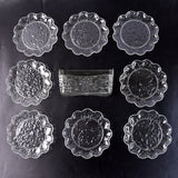 9 In 1 Plastic Bowl With Serving Tray  Plates Set