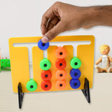 Learning Toys For Kids, Slide Puzzle Game For Kids, Brain Game For Kids, Color Matching Brain Teasers Logic Game Preschool Educational Toys For Kids Boys Girls Age 3 to 7 Yrs Old, Multicolor (36 Challenges  1 Set)