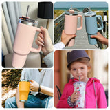 Reusable Stainless Steel Straws Set Of 5 (2 Straight Straws / 2 Bent Straws / 1 Brush)