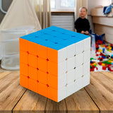 Small Puzzles Cubes 444 High Speed Sticker Less Magic Cube Game Kids And Professionals Magic Cube Puzzle Toy Pack Of 1 To 8+ Years