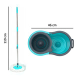 Quick Spin Mop Plastic Spin Bucket Floor Cleaning Easy Wheels  Big Bucket Floor Cleaning Mop With Bucket