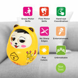 Musical Roly Poly Toys For Baby  Push And Shake Wobbling Toy With Music  Tumbler Doll Toy For Babies  Sound Balancing Doll Toys For Baby Boys Girls 8+ Months Multicolor (1 Pc)
