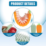 Plastic Vegetable Scrubbing Brush, Vegetable Scrubber Non-Toxic Fruit Brush & Vegetable Brush for Potato for Vegetable (1 Pc)