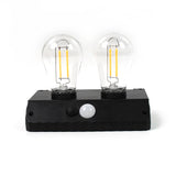 Solar Double LED Bulb Lamp |Solar Interaction Wall Lamp |  Decorative Lighting Fixture Yt-819- 2w (1 Pc)