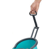 Steel Wringer Spin Mop with Big Wheel and Puller Handle, Bucket Floor Cleaning and Mopping System 360° Flexible, Big Size, Multicolor