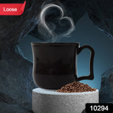 Premium Plastic Coffee  Tea Cups  Mug With Handle (1 PC - Loose  Black)