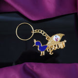 Premium Krishna-themed Decorative Metal Keychain