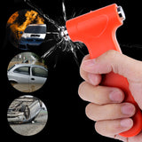 Car Safety Hammer Emergency Escape Tool with Seat Belt Cutter and Vehicle Window Glass Breaker (Pack of 1)