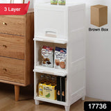 Multi purpose Storage Cabinet Storage Solutions Plastic Drawers  Multi Layer Wardrobe Storage Drawers  Foldable Multipurpose Drawer Units For Kitchen Bathroom Bedroom Cloth (3layer)