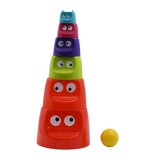 Monster Cups - Activity Toy for Babies 5+ Months Plastic Multicolor Infant & Preschool Toys Develops Motor & Reasoning Skills Birthday Gifts for Boys Girls Age 5+ Months Kids