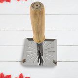 Kitchen Tools Wooden Handle Square Stainless Steel Potato Masher (1 PC)