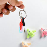 Compact Silicone Pop It Keychain Toy - Birthday Return Gift Of Kids - Portable Bubble Popping Fun Stress Relief Fidget Toy (Mix Design  1 Pc)