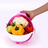 2214 Multi functional Vegetable Fruits Cutter Shredder With Rotating Drain Basket